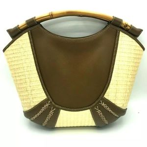Limon Piel Vintage Boho With Wooden Handle Purse